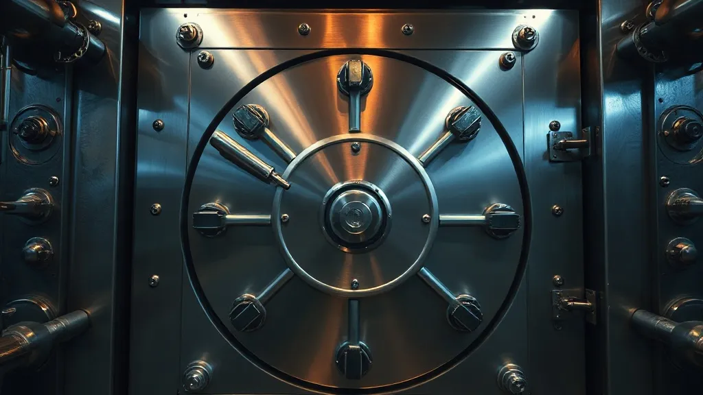 High-precision industrial steel bank vault door, professiona
